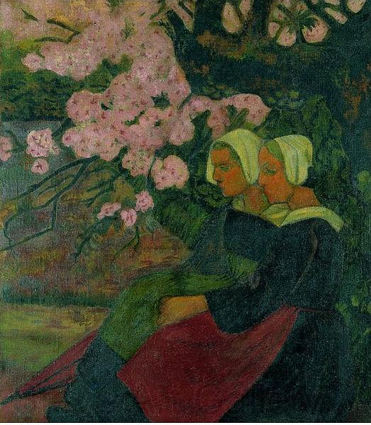Paul Serusier Two Breton Women under an Apple Tree in Flower Germany oil painting art
